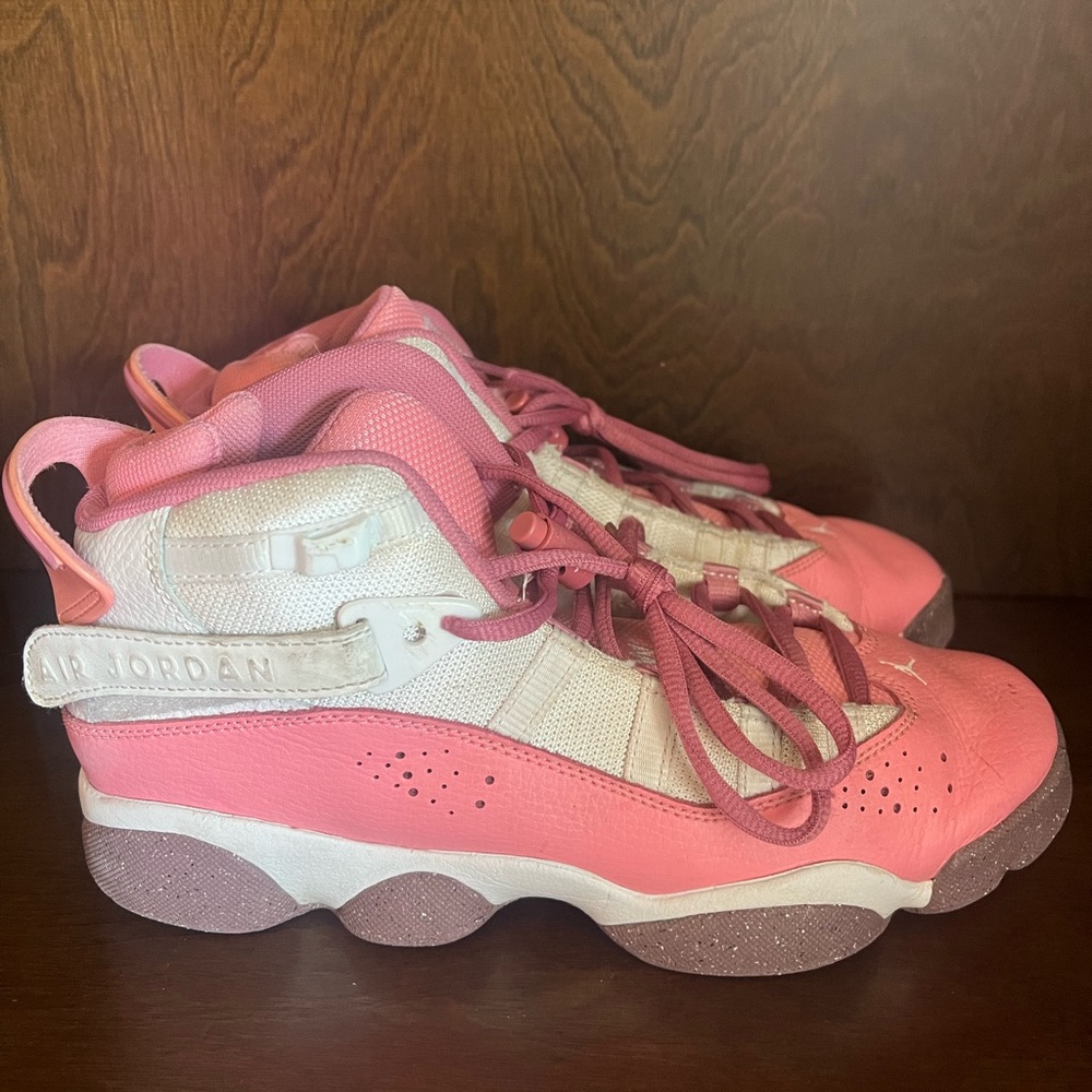 Nike Air Jordan Pink and White Sneakers